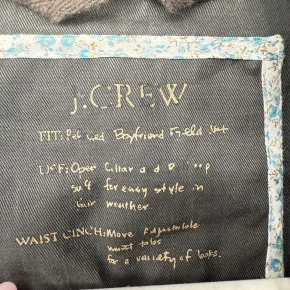 J. Crew Women Field Jacket Size M Petite Olive Relaxed Boyfriend Utility Outdoor - Picture 6 of 13